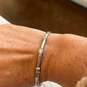 Silver Colored Bangle Bracelet